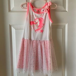 4T kid’s dress. Neon Pink